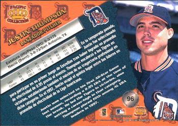1998 Pacific - Silver #96 Justin Thompson Back