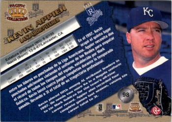 1998 Pacific - Silver #98 Kevin Appier Back