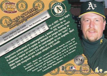 1998 Pacific - Silver #174 Matt Stairs Back