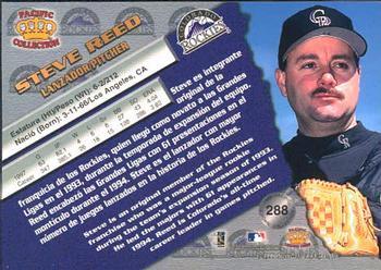 1998 Pacific - Silver #288 Steve Reed Back