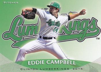 2014 Grandstand Clinton LumberKings #NNO Eddie Campbell Front