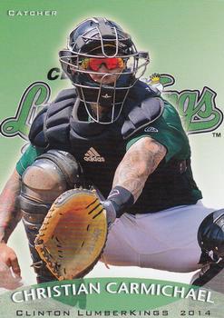 2014 Grandstand Clinton LumberKings #NNO Christian Carmichael Front