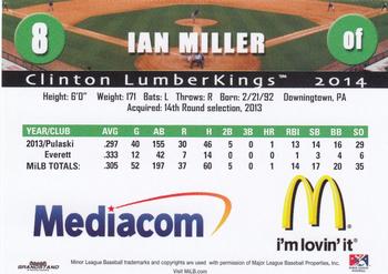 2014 Grandstand Clinton LumberKings #NNO Ian Miller Back