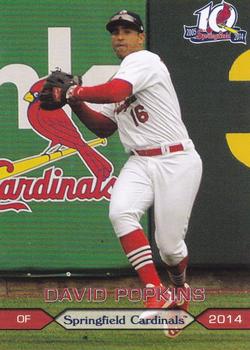 2014 Grandstand Springfield Cardinals SGA #NNO David Popkins Front
