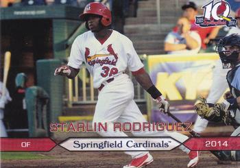 2014 Grandstand Springfield Cardinals SGA #NNO Starlin Rodriguez Front