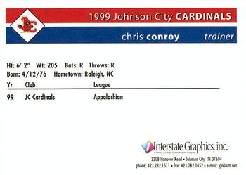 1999 Johnson City Cardinals #NNO Chris Conroy Back