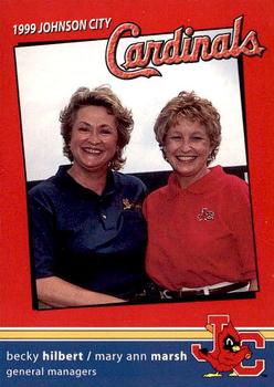 1999 Johnson City Cardinals #NNO Becky Hilbert / Mary Ann Marsh Front