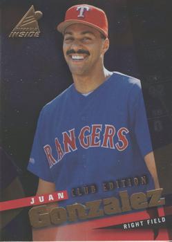 1998 Pinnacle Inside - Club Edition #41 Juan Gonzalez Front