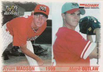 2001 Agway Batavia Muckdogs 1990s Stars #12 Ryan Madson / Mark Outlaw Front