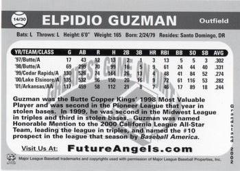 2001 Grandstand Future Angels #NNO Elpidio Guzman Back