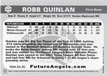 2001 Grandstand Future Angels #NNO Robb Quinlan Back