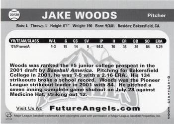 2001 Grandstand Future Angels #NNO Jake Woods Back