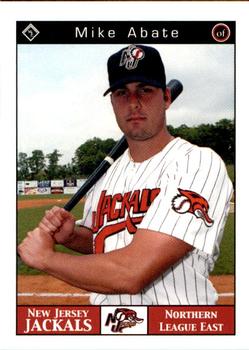2001 Warning Track New Jersey Jackals #19 Mike Abate Front