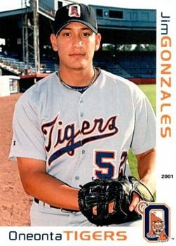 2001 Grandstand Oneonta Tigers #NNO Jim Gonzales Front