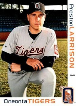 2001 Grandstand Oneonta Tigers #NNO Preston Larrison Front