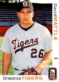 2001 Grandstand Oneonta Tigers #NNO David Mattle Front