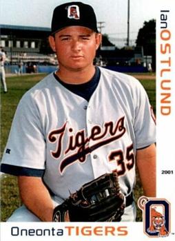 2001 Grandstand Oneonta Tigers #NNO Ian Ostlund Front