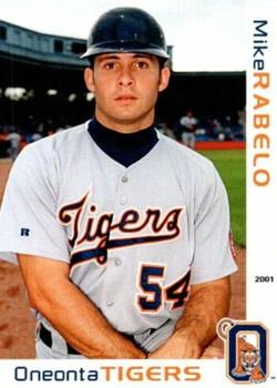 2001 Grandstand Oneonta Tigers #NNO Mike Rabelo Front