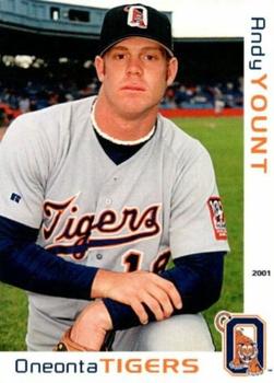 2001 Grandstand Oneonta Tigers #NNO Andy Yount Front