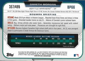 2015 Bowman - Prospects Silver #BP66 Gareth Morgan Back
