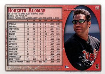1998 Bowman #60 Roberto Alomar Back