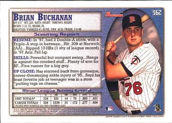 1998 Bowman #362 Brian Buchanan Back