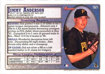 1998 Bowman #369 Jimmy Anderson Back