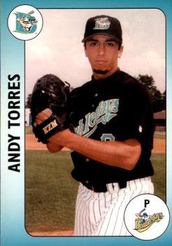 2002 Auburn Doubledays #NNO Andy Torres Front