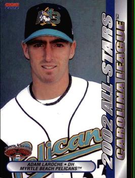 2002 Choice California-Carolina League All-Stars #01 Adam LaRoche Front