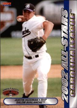 2002 Choice California-Carolina League All-Stars #04 Justin Huisman Front