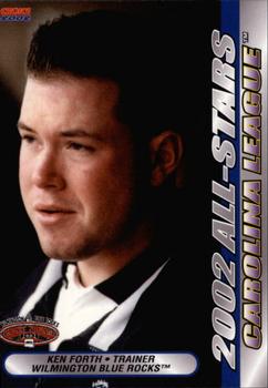 2002 Choice California-Carolina League All-Stars #23 Ken Forth Front