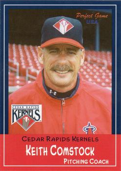 2002 Perfect Game Cedar Rapids Kernels #4 Keith Comstock Front
