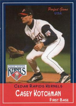 2002 Perfect Game Cedar Rapids Kernels #11 Casey Kotchman Front