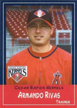 2002 Perfect Game Cedar Rapids Kernels #21 Armando Rivas Front