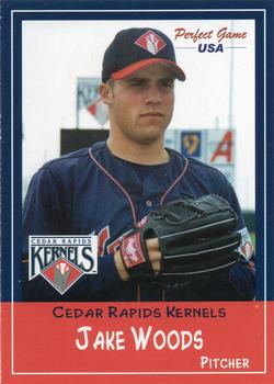 2002 Perfect Game Cedar Rapids Kernels #33 Jake Woods Front