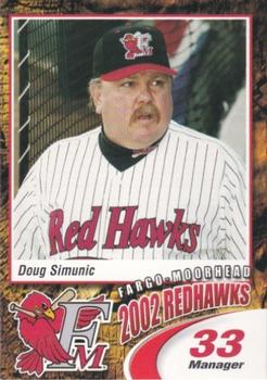 2002 Fargo-Moorhead RedHawks #NNO Doug Simunic Front
