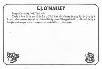 2002 Huntsville Stars #NNO E.J. O'Malley Back