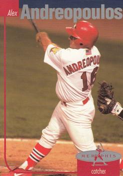 2002 Post Memphis Redbirds #19 Alex Andreopoulos Front