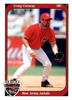 2002 Warning Track New Jersey Jackals #15 Craig Conway Front