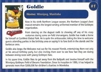 2002 Winnipeg Goldeyes #NNO Goldie Back