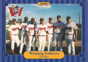 2002 Winnipeg Goldeyes #NNO Winnipeg Goldeyes All-Stars Front