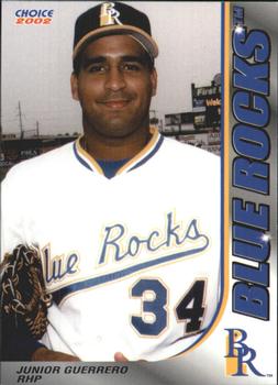 2002 Choice Wilmington Blue Rocks #06 Junior Guerrero Front