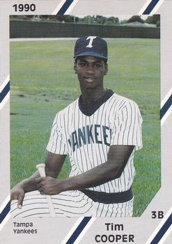 1990 Diamond Cards Tampa Yankees #1 Tim Cooper Front