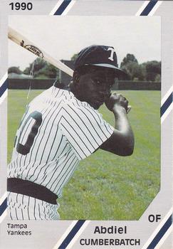 1990 Diamond Cards Tampa Yankees #2 Abdiel  Cumberbatch Front