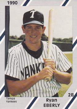 1990 Diamond Cards Tampa Yankees #4 Ryan Eberly Front