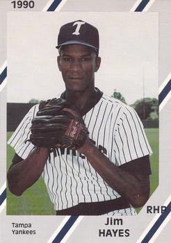 1990 Diamond Cards Tampa Yankees #11 Jim Hayes Front