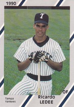 1990 Diamond Cards Tampa Yankees #14 Ricky Ledee Front
