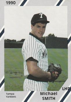 1990 Diamond Cards Tampa Yankees #24 Michael S. Smith Front
