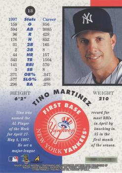 1998 Pinnacle Mint Collection - Silver #13 Tino Martinez Back