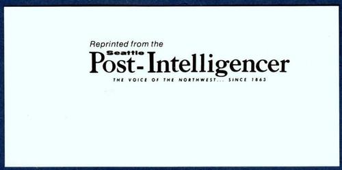 1978 Post-Intelligencer 1969 Pilot Profiles #14 John Kennedy Back